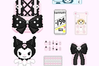 do pixel art illustrations