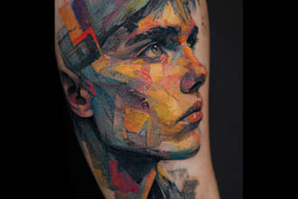create a color realism tattoo for you