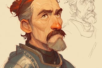 do cool dnd character and fantasy concept art for you