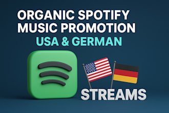 do organic USA spotify music promotion spotify streams promotion german music