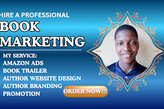 book marketing amazon ads book trailer author website author branding promotion