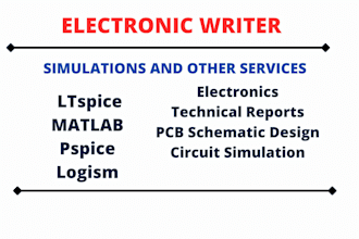 design and simulate electronic circuits in ltspice, proteus, multisim and matlab