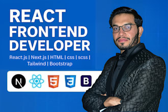 do figma to reactjs and nextjs website with api integration