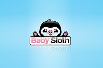 design exclusive iconic baby sloth logo
