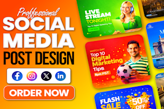 do social media post design, facebook ads post, instagram post, fb flyer design