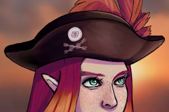 design your custom dnd or tabletop character illustration with a token