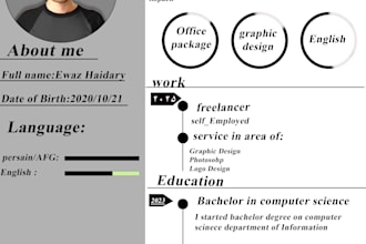 create a professional and eye catching CV to boost your job applications