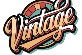 design 70s retro, psychedelic, hippie, funky font typography logo
