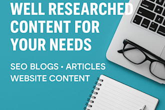 engaging, and well researched content for your needs