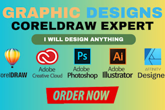 design convert edit file on coreldraw logo flyers catalogs banners
