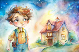 illustrate children book cartoon illustration kids story book picture book cover