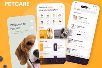 build pet marketplace app, pet health app, pet tracker app, pet matchmaking app