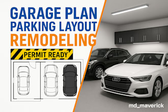 design garage plan, parking layout and remodeling for your space
