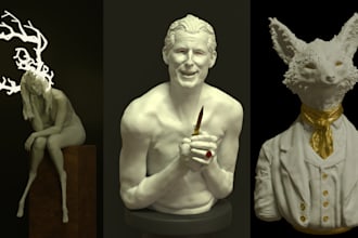 sculpt a 3d model for 3d printing