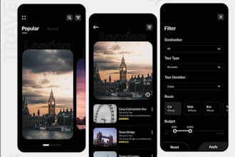build city tour app, tourism app, city guide app, activity app, travel app