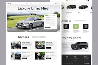 build limousine app, chauffeur, taxi booking app and website, ride sharing app