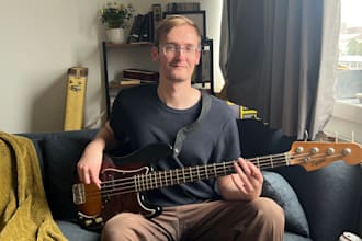 record bass guitar any song