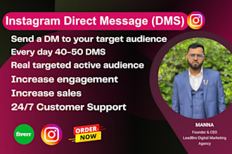 grow your business with safe and manual instagram dms outreach