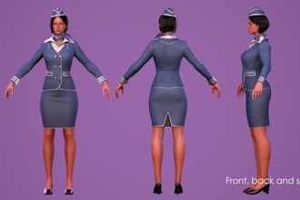 do character game realistic human game mold character modeling