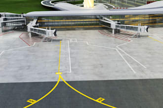 craft 3d international airport,kart circuit,sports arena,cgi facility,drive way