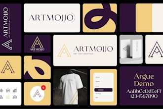 design logo with brand style guidelines or brandbook