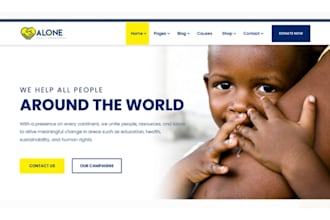 build nonprofit website for charity donation fundraising, crowdfunding website