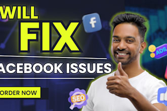 contact meta support fix business manager, ad account issues, fix facebook