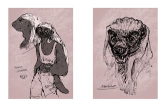 draw in my style furry, anthro, anime or your character