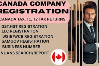 register your canadian corporation with cra and business number setup