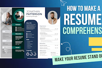make impressive professional resume design and cv design