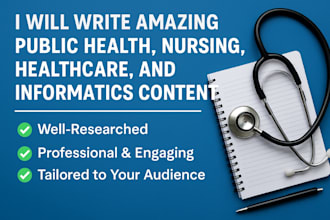 professional public health, nursing, and healthcare articles