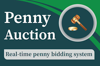create a custom penny auction website