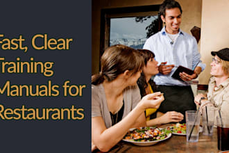 create full restaurant training programs