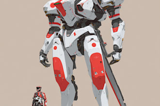 design any type of robot or mecha in linear