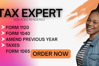 prepare 1120 5472 tax returns filling, e commerce 1040 1065 990 us tax llc tax