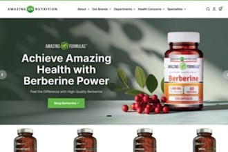 design supplement website nutraceutical store nootropic website peptide website