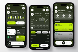 develop investment tracking app, stock portfolio app, market analysis app