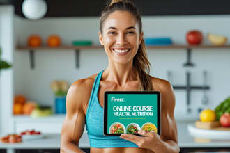 develop online courses on health, nutrition, and fitness
