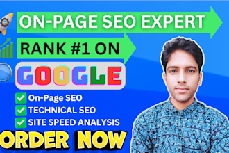 do your on page SEO and technical optimization for google top page ranking