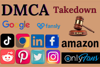 send dmca takedown notices to tiktok, reddit, facebook, instagram, twitter