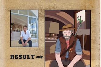 turn your photo into a fun cartoon portrait