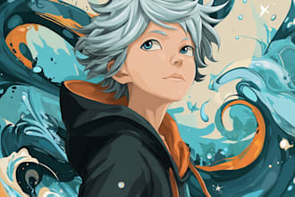 make amazing custom anime artwork for merchandise