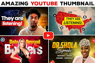 design amazing youtube thumbnail