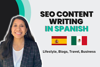 write SEO articles in spanish