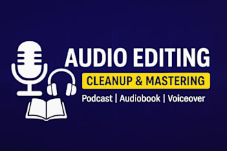 edit podcasts, audiobooks, and voiceovers with pro audio cleanup and mastering