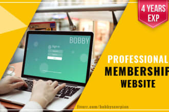 setup professional   membership site