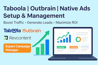 setup and manage taboola outbrain native ads campaign