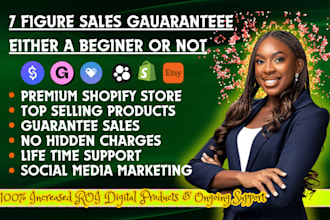 setup 7 figure sales guarantee complete etsy shopify digital products stan store