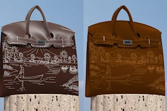 create unique, custom bag designs, patterns, and 3d visuals for your business