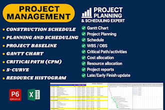 do scheduling using primavera p6 and ms project